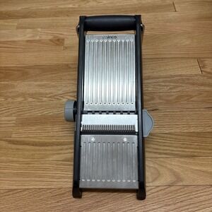 Winco MDL4P 14 3/4 in x 5 1/2 in Mandoline MISSING SLIDE SLICER BLACK EUC
